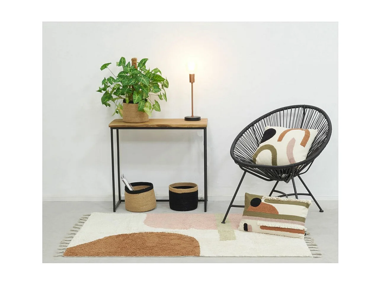 Cuscino astratto in cotone