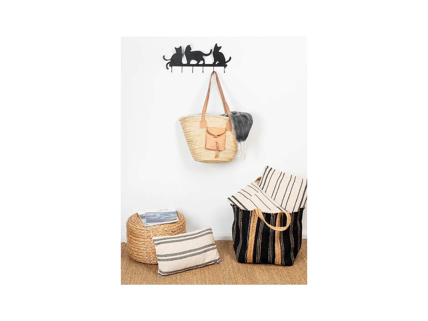 Cuscini grafici in cotone (set di 3)