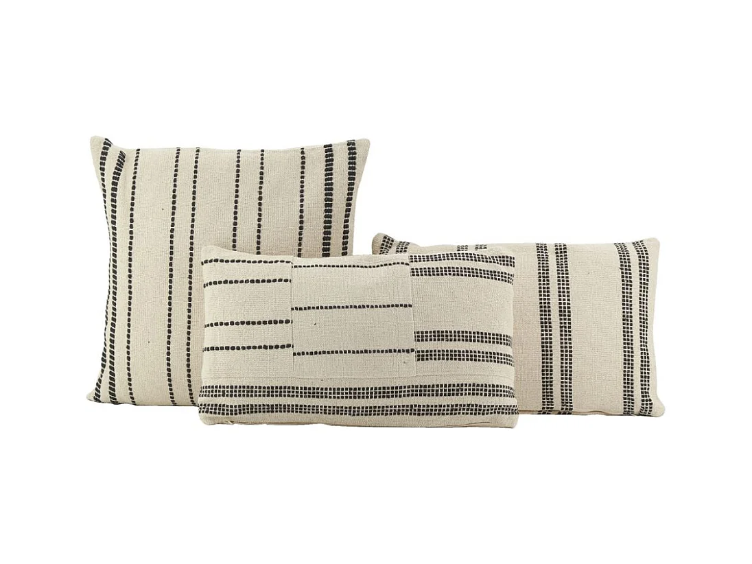 Cuscini grafici in cotone (set di 3)