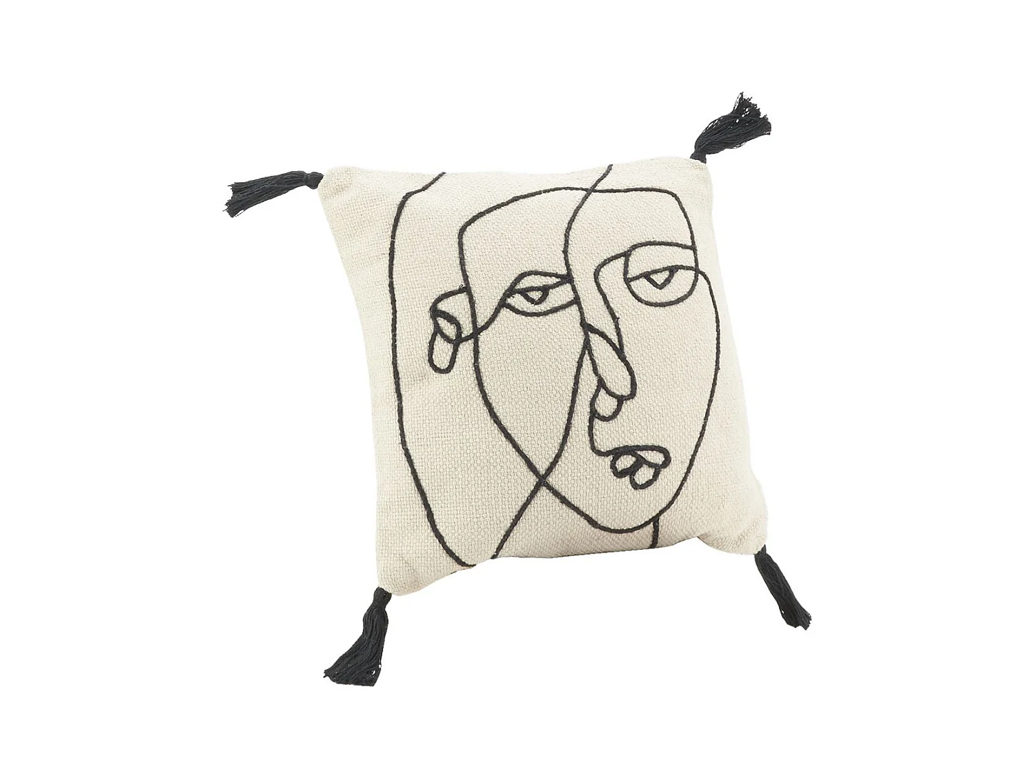 Cuscino in cotone Viso 45 x 45 cm