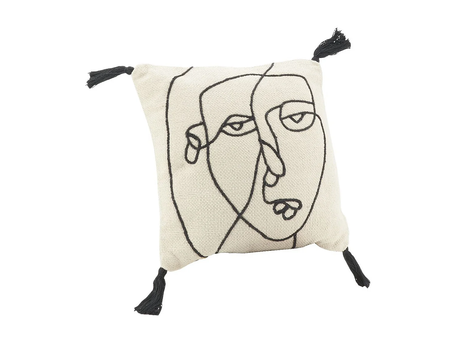 Kissen aus Baumwolle "Visage"