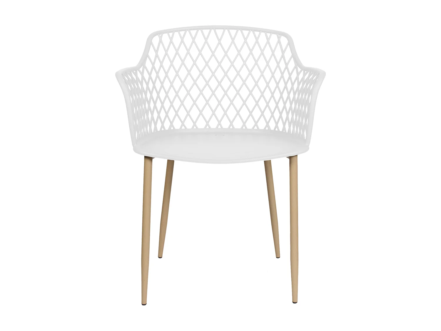 Fauteuil Malaga Blanc - Lot De 2 Blanc