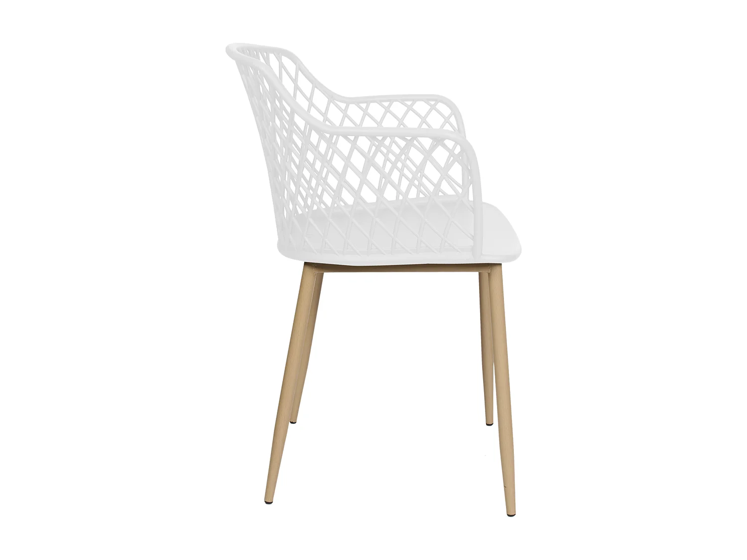 Fauteuil Malaga Blanc - Lot De 2 Blanc