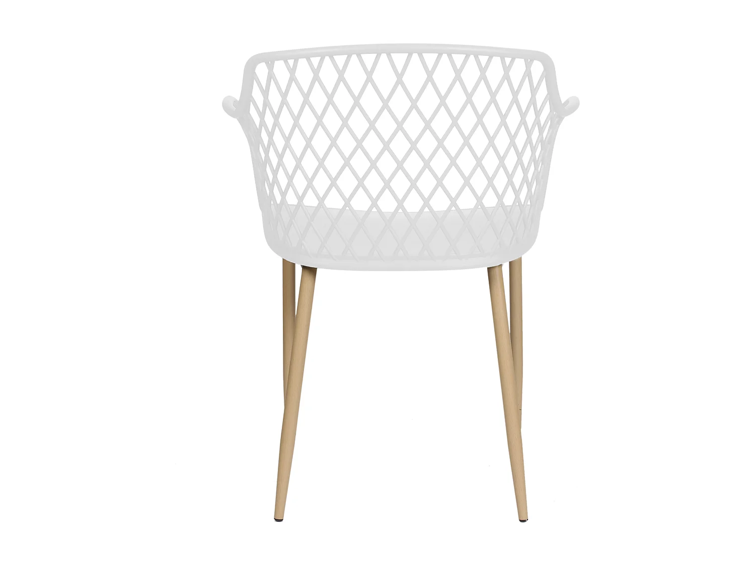 Fauteuil Malaga Blanc - Lot De 2 Blanc