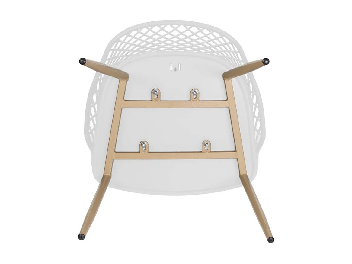 Fauteuil Malaga Blanc - Lot De 2 Blanc