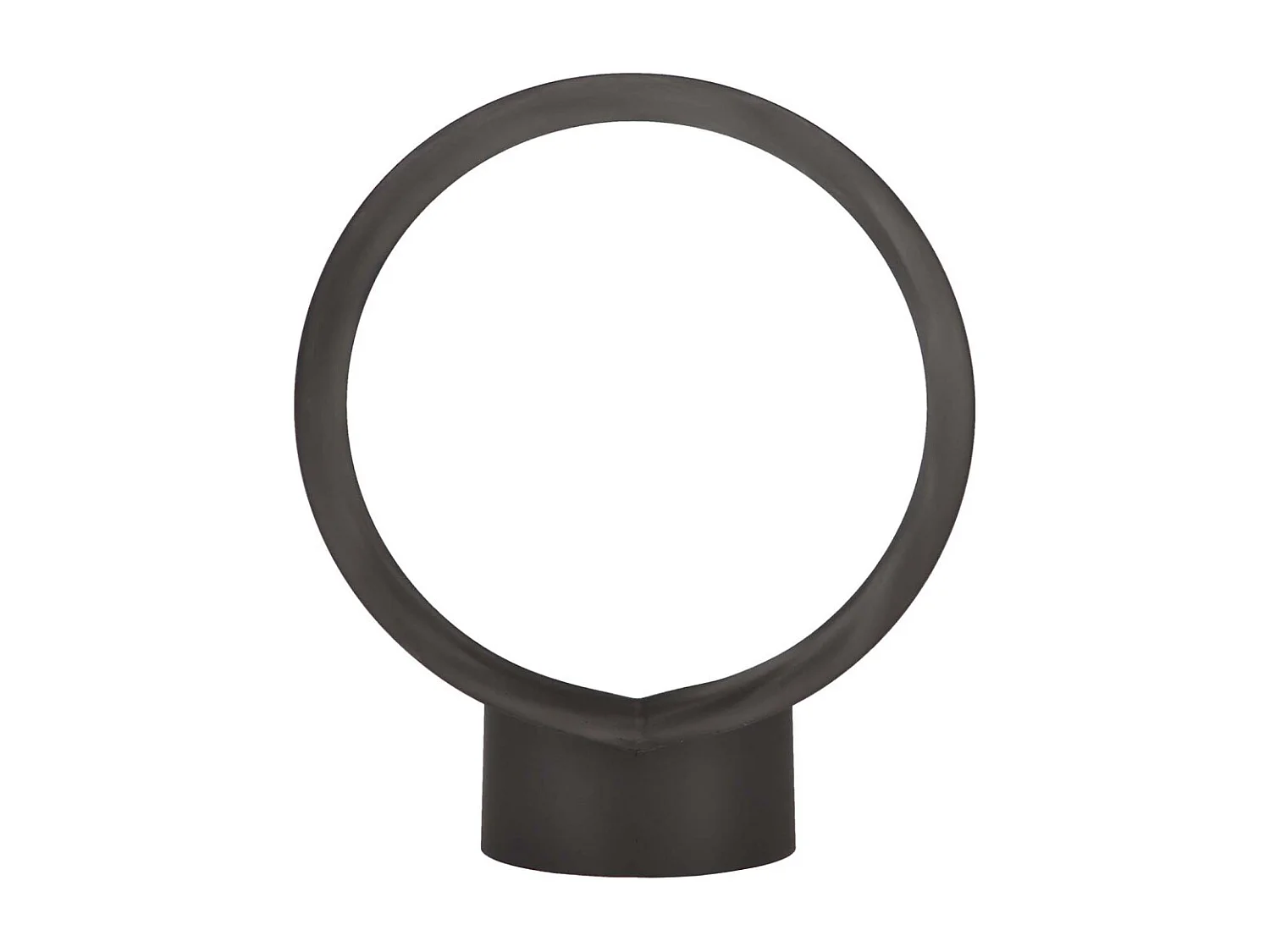 Soporte metálico cilíndrico para troncos