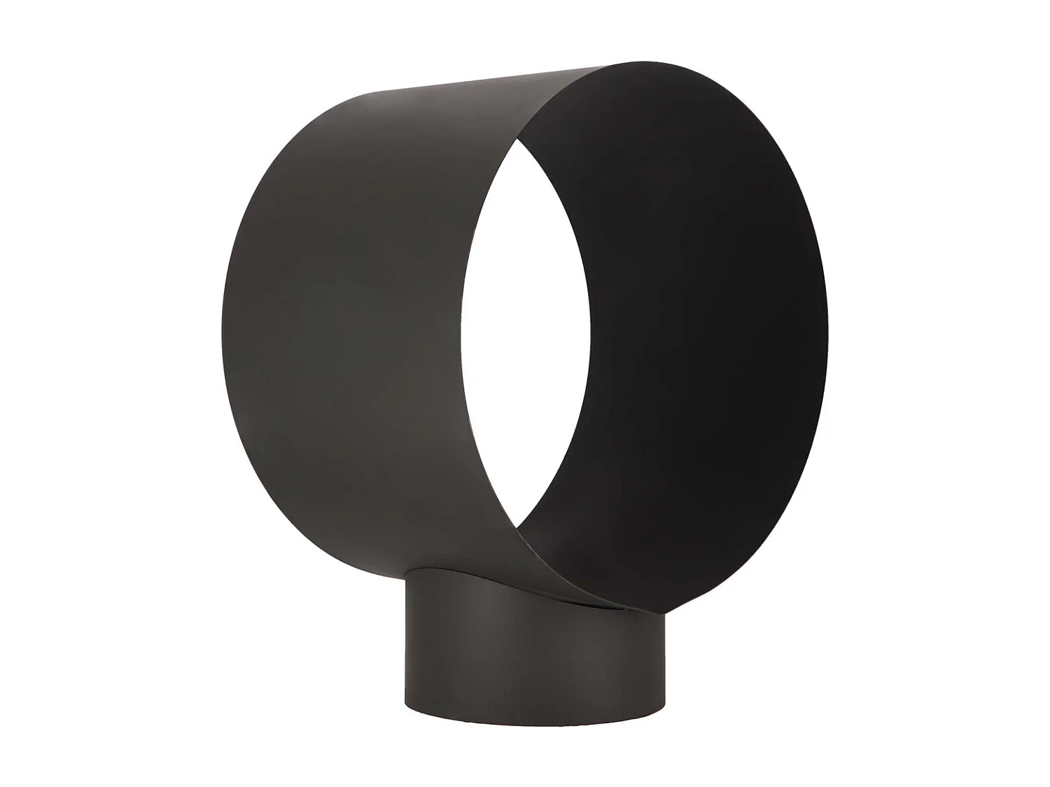 Soporte metálico cilíndrico para troncos