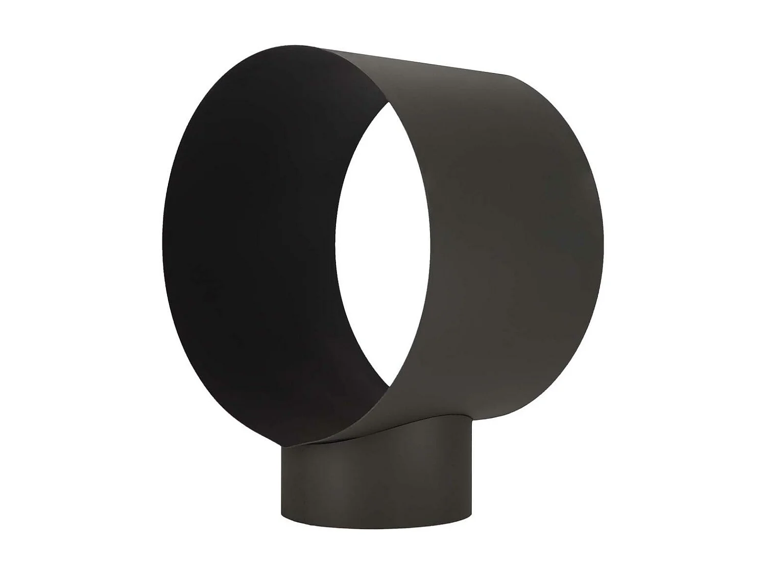 Soporte metálico cilíndrico para troncos