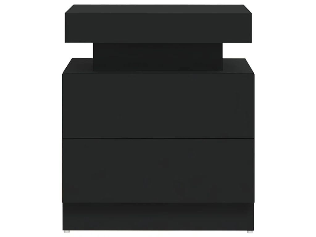Table de chevet Noir 45x35x52 cm Aggloméré