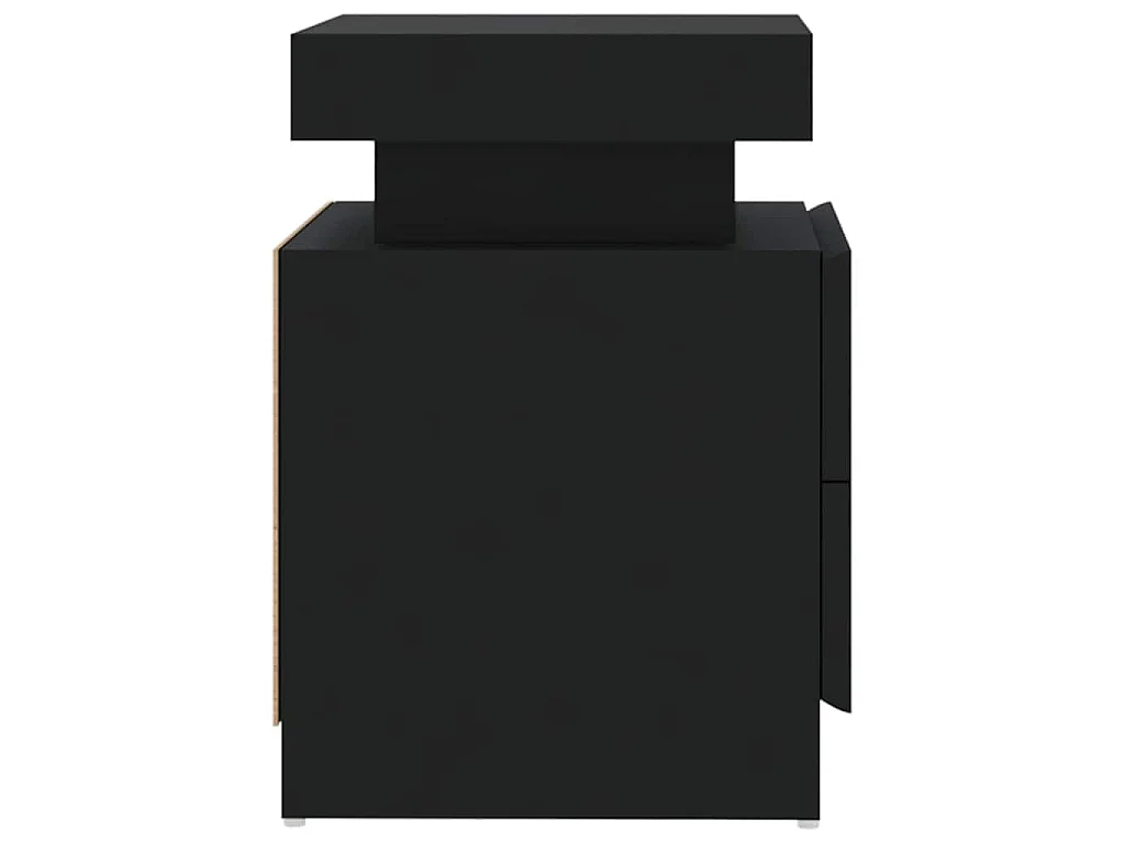 Nachttisch Schwarz 45x35x52 cm Holzwerkstoff