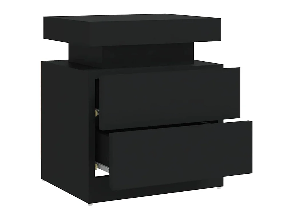 Nachttisch Schwarz 45x35x52 cm Holzwerkstoff