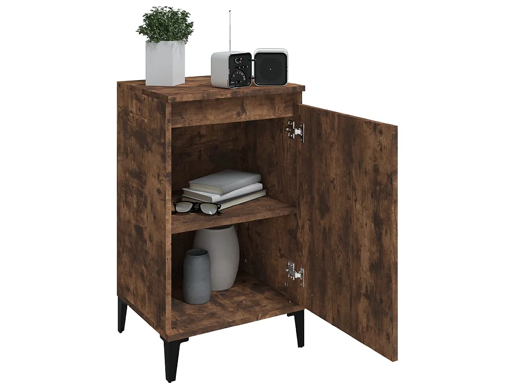 Nachttisch Räuchereiche 40x35x70 cm Holzwerkstoff