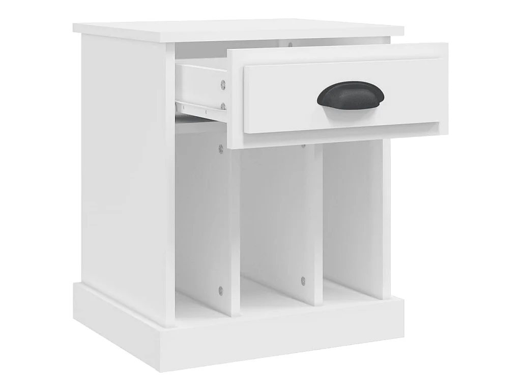 Tables de chevet 2 pcs blanc 43x36x50 cm