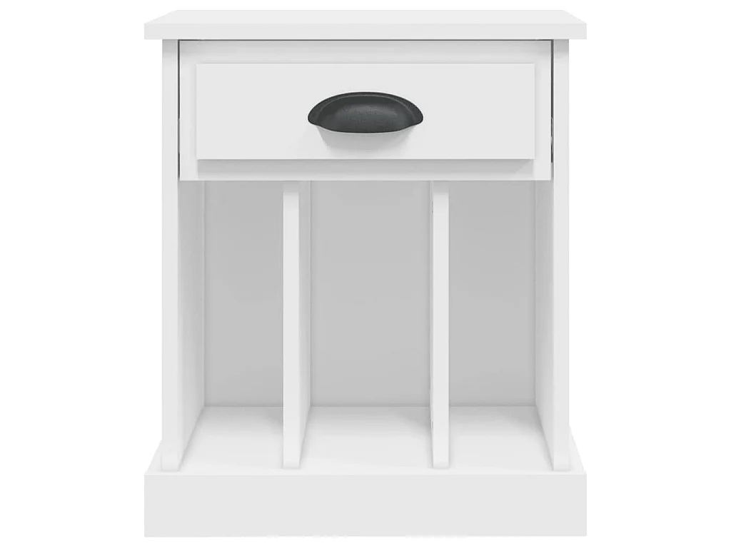 Tables de chevet 2 pcs blanc 43x36x50 cm