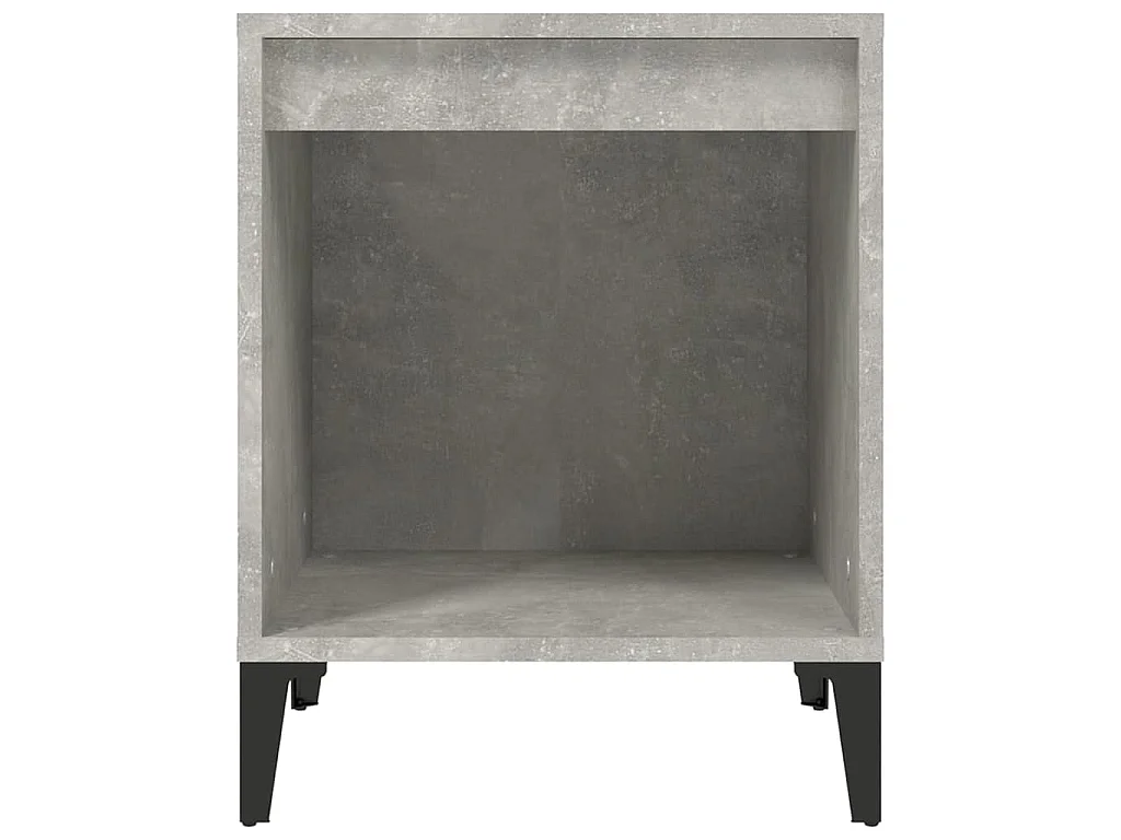 Table de chevet Gris béton 40x35x50 cm