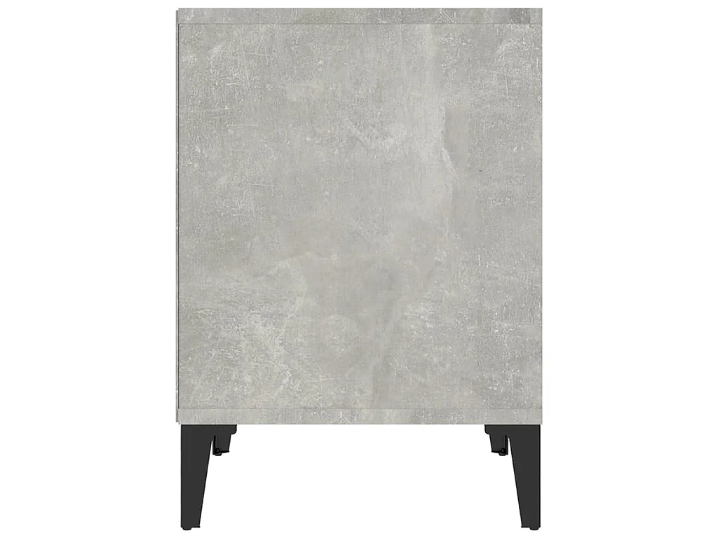 Table de chevet Gris béton 40x35x50 cm