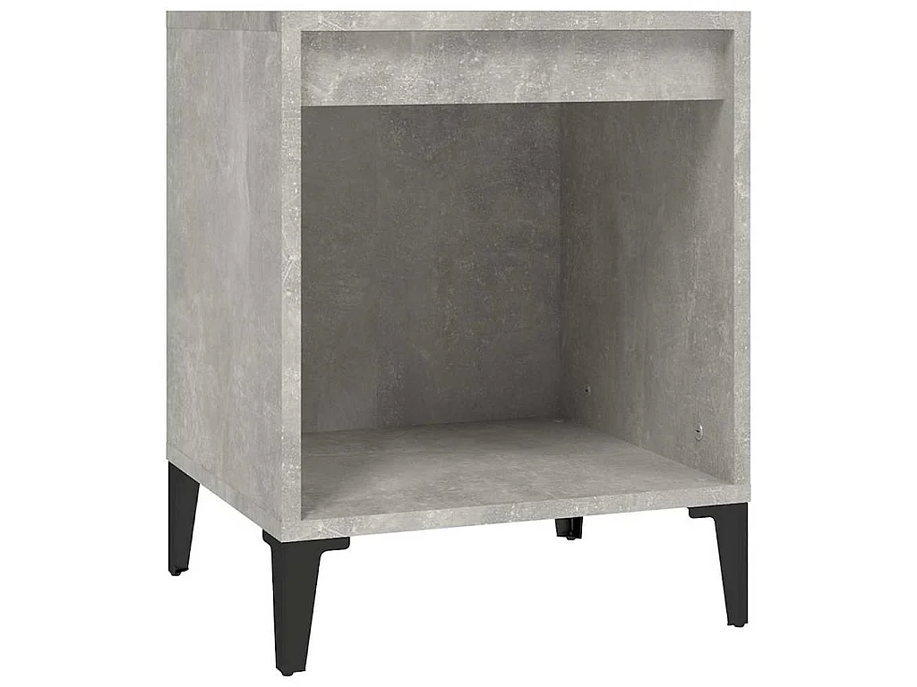 Table de chevet Gris béton 40x35x50 cm