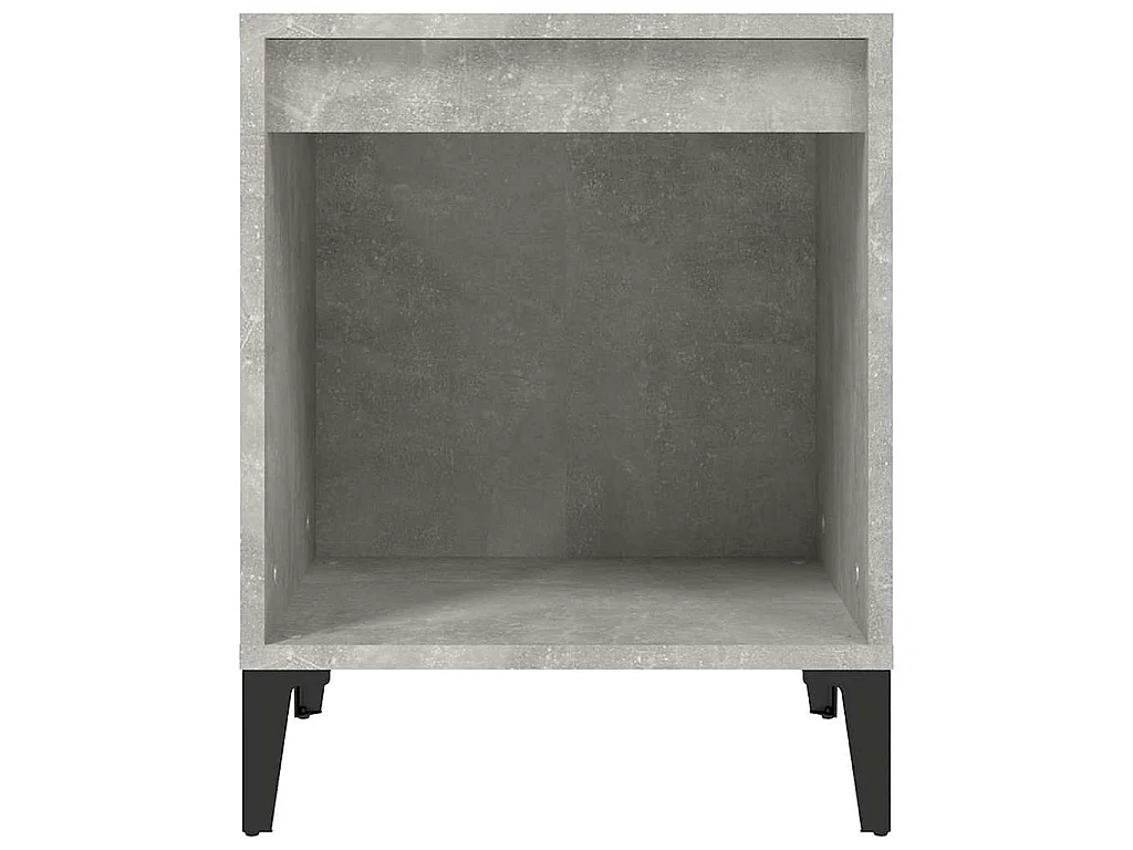 Table de chevet Gris béton 40x35x50 cm