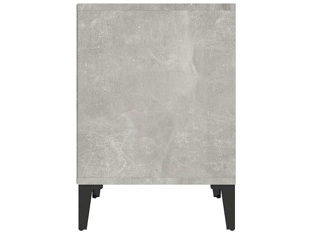 Table de chevet Gris béton 40x35x50 cm