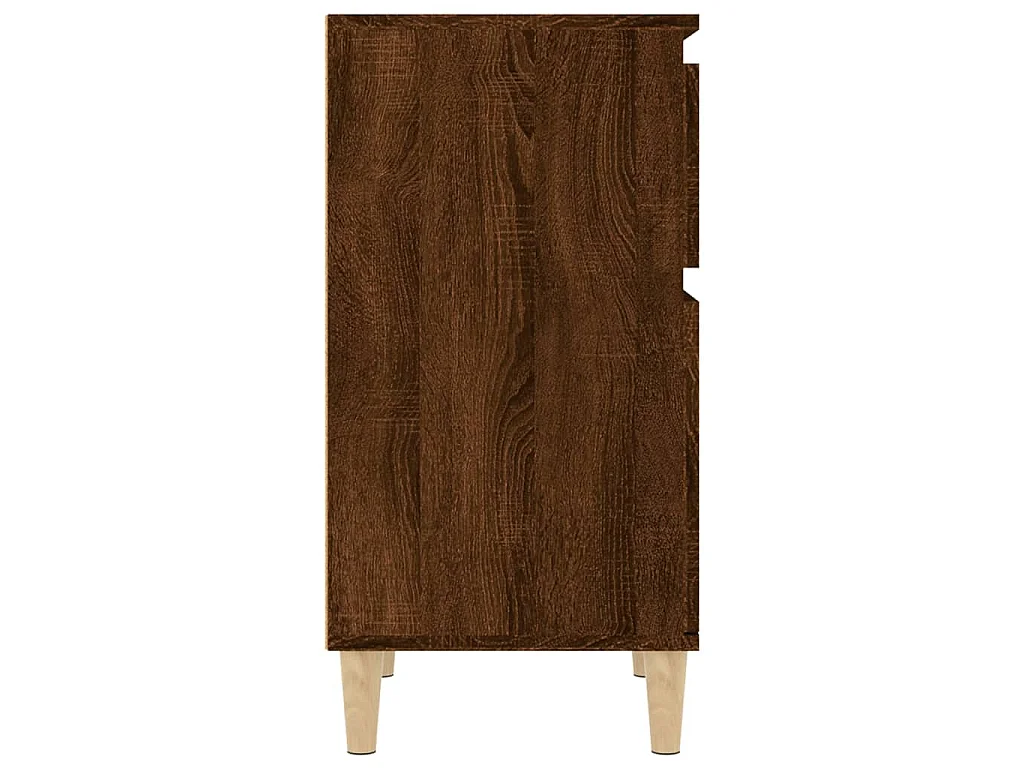 Tables de chevet 2 pcs chêne marron 40x35x70 cm