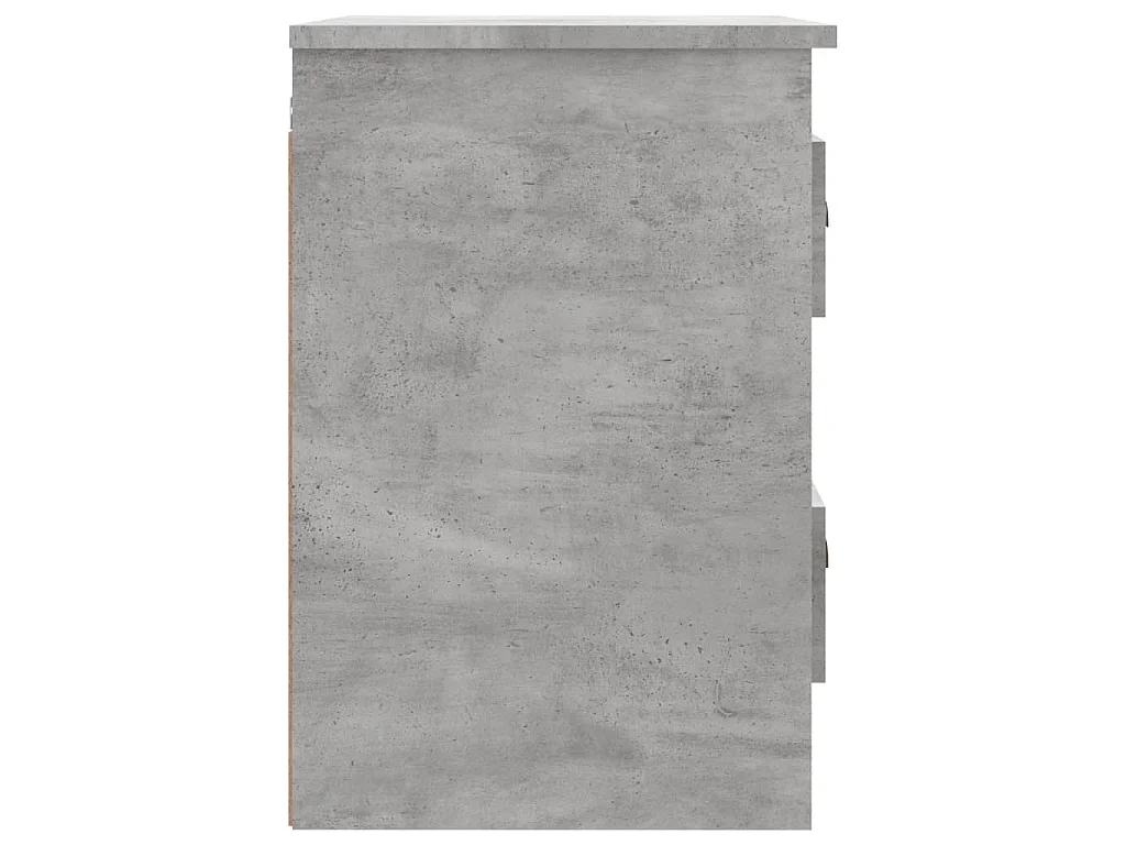 Wand-Nachttische 2 Stk. Betongrau 41,5x36x53 cm