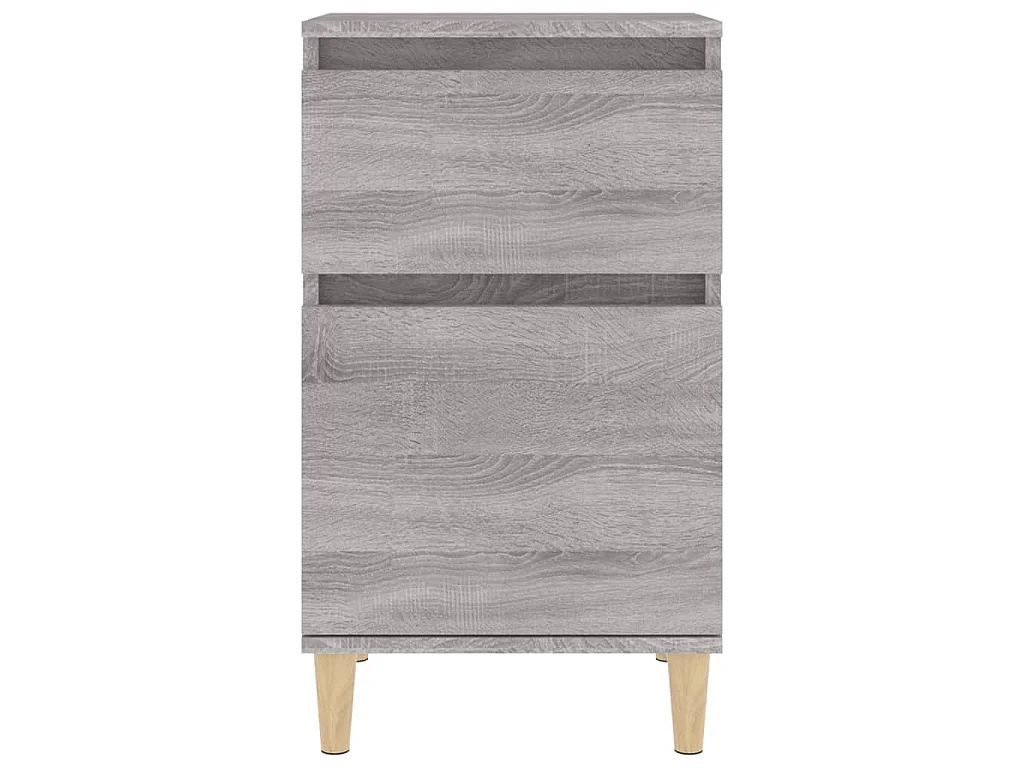 Comodini 2 pz Grigio Sonoma 40x35x70 cm