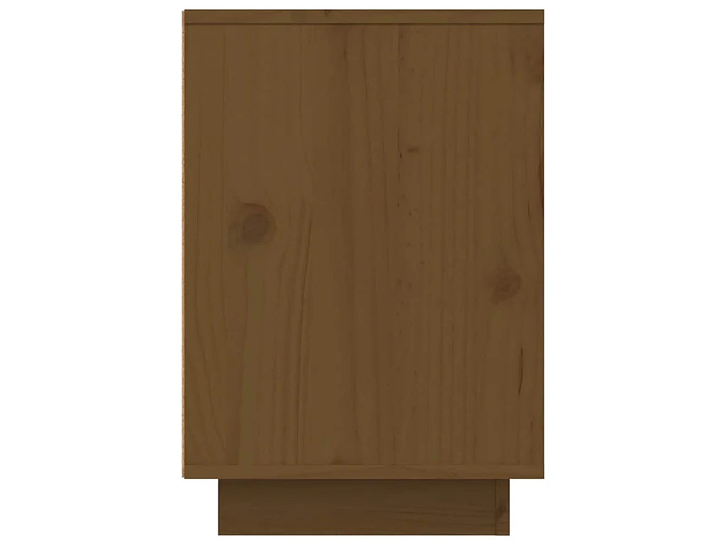 Table de chevet Marron miel 50x34x50 cm Bois de pin massif