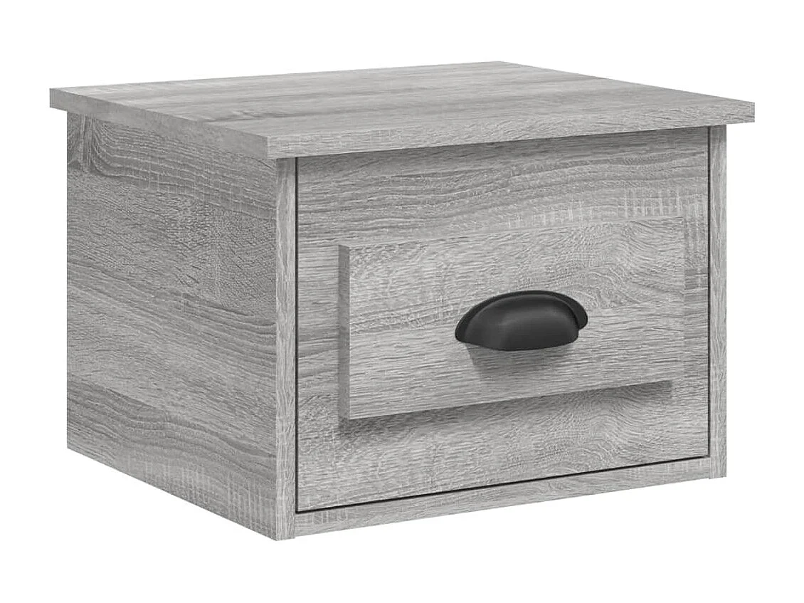 Table de chevet murale sonoma gris 41,5x36x28 cm