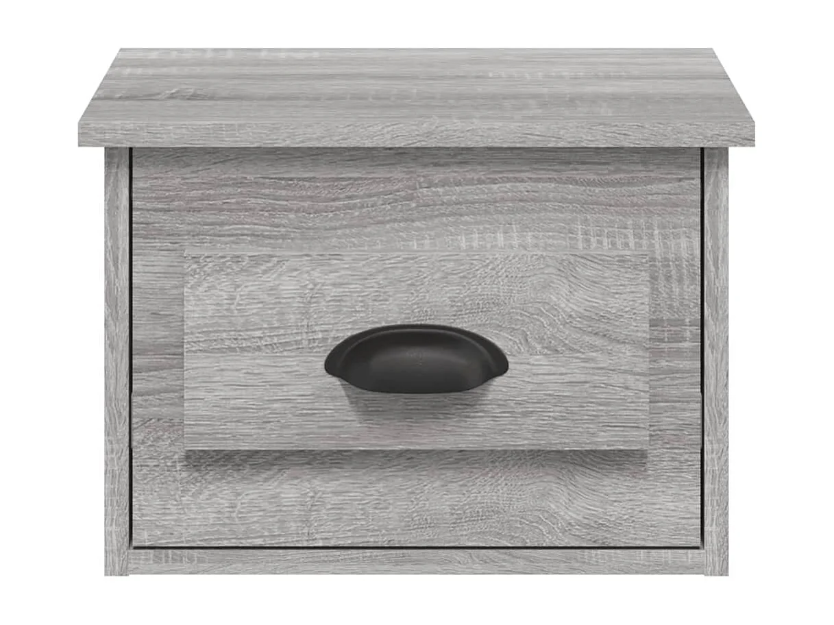 Table de chevet murale sonoma gris 41,5x36x28 cm