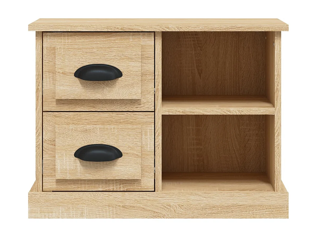 Table de chevet chêne sonoma 60x35,5x45 cm