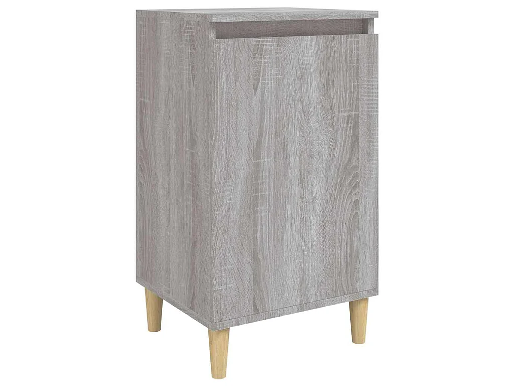 Table de chevet sonoma gris 40x35x70 cm bois d'ingénierie
