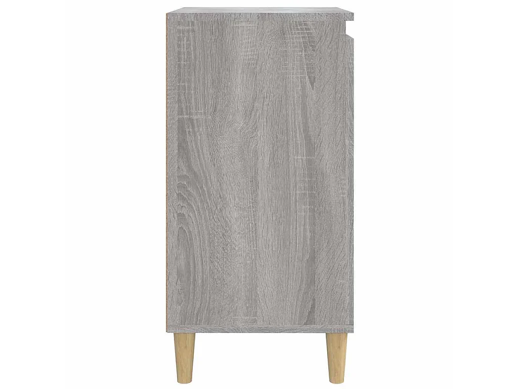Table de chevet sonoma gris 40x35x70 cm bois d'ingénierie