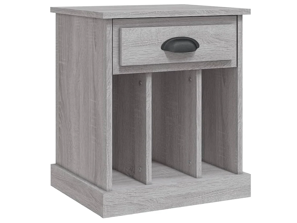 Table de chevet sonoma gris 43x36x50 cm