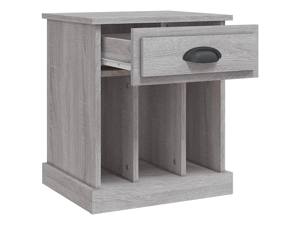 Table de chevet sonoma gris 43x36x50 cm