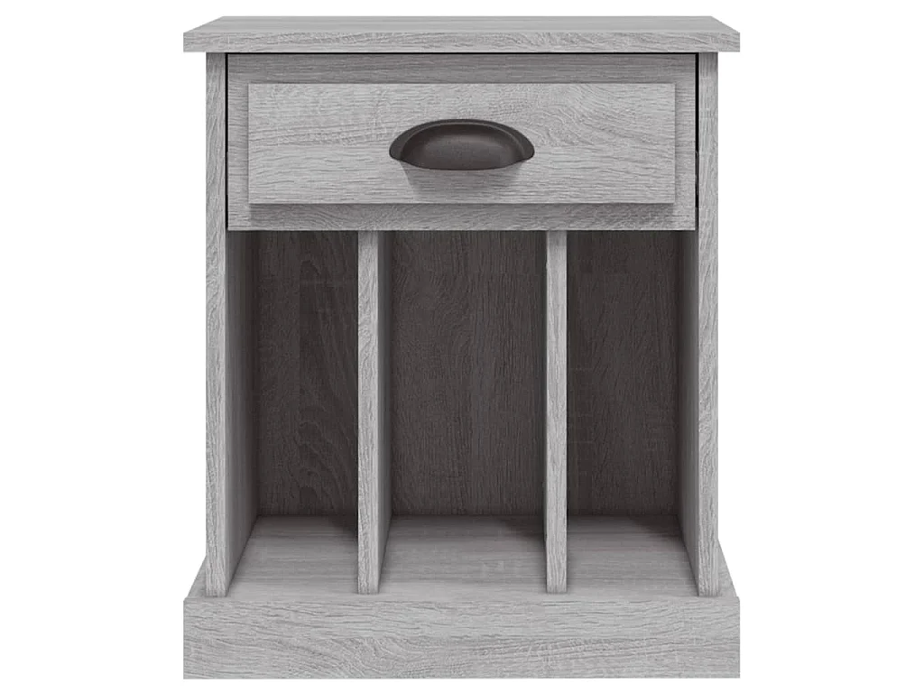 Table de chevet sonoma gris 43x36x50 cm