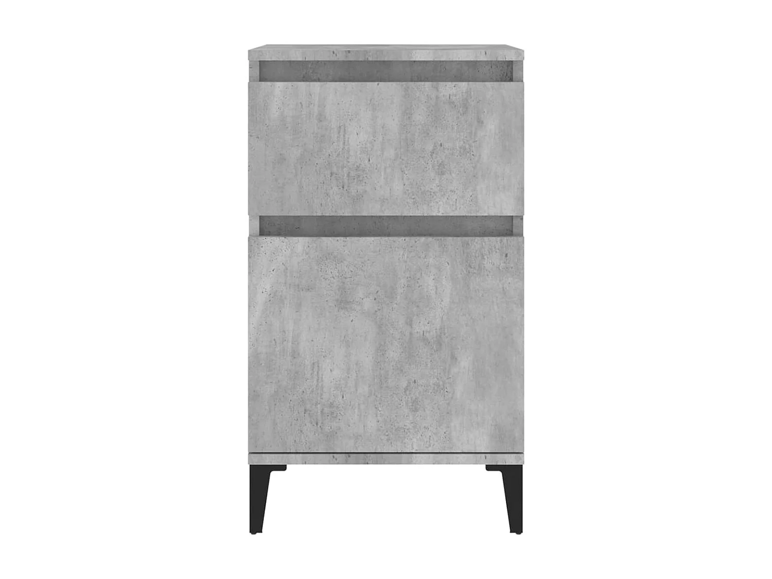 Comodino Grigio Cemento 40x35x70 cm