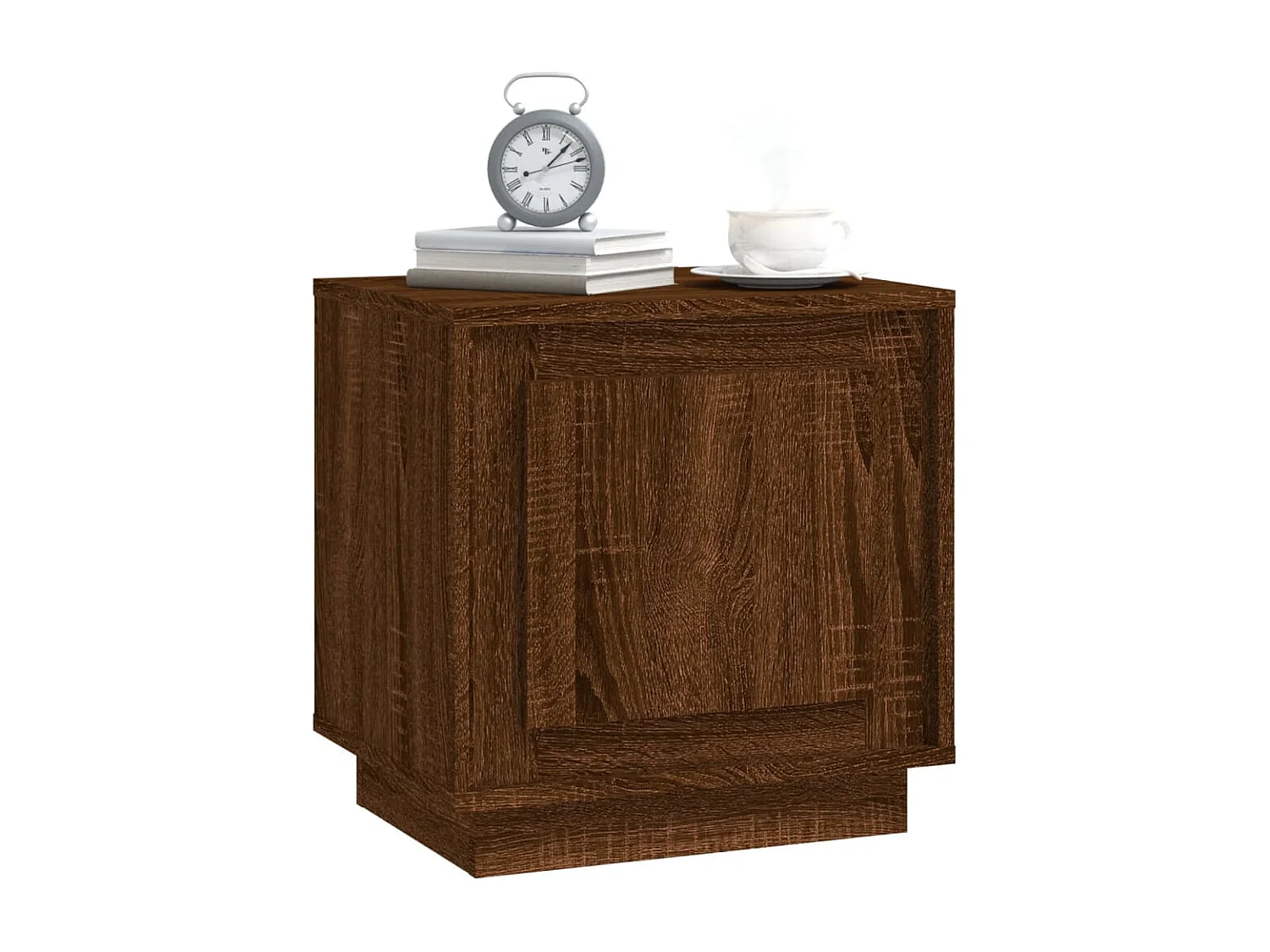 Table de chevet chêne marron 44x35x45 cm bois d'ingénierie
