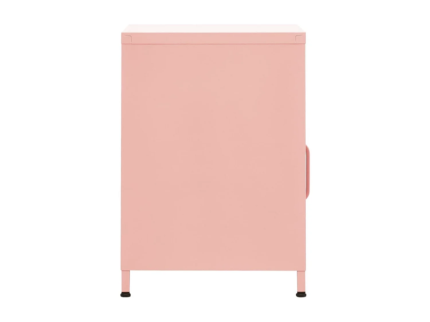 Nachttisch Rosa 35x35x51 cm Stahl