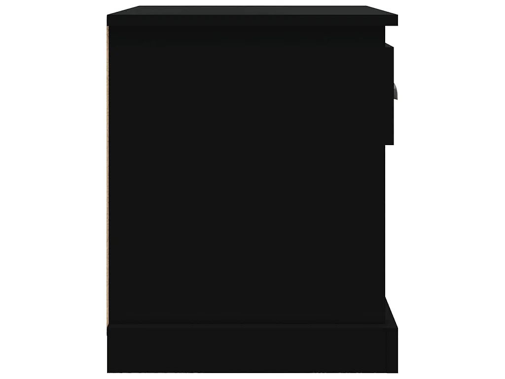 Table de chevet noir 39x39x47,5 cm bois d’ingénierie
