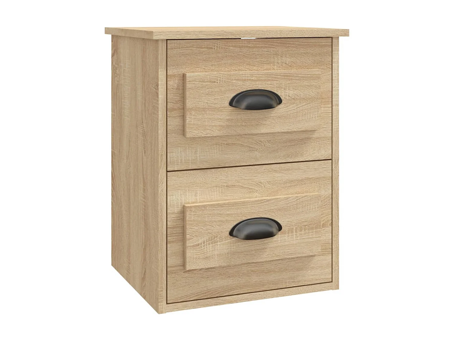 Table de chevet murale chêne sonoma 41,5x36x53 cm