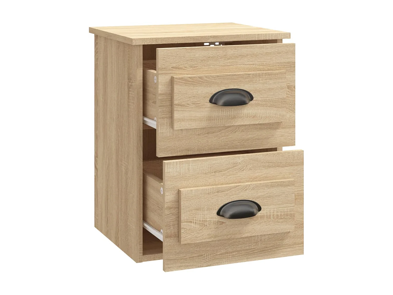 Table de chevet murale chêne sonoma 41,5x36x53 cm