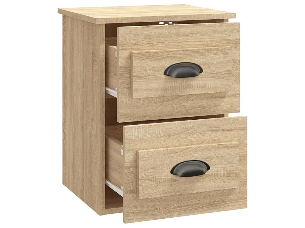 Table de chevet murale chêne sonoma 41,5x36x53 cm