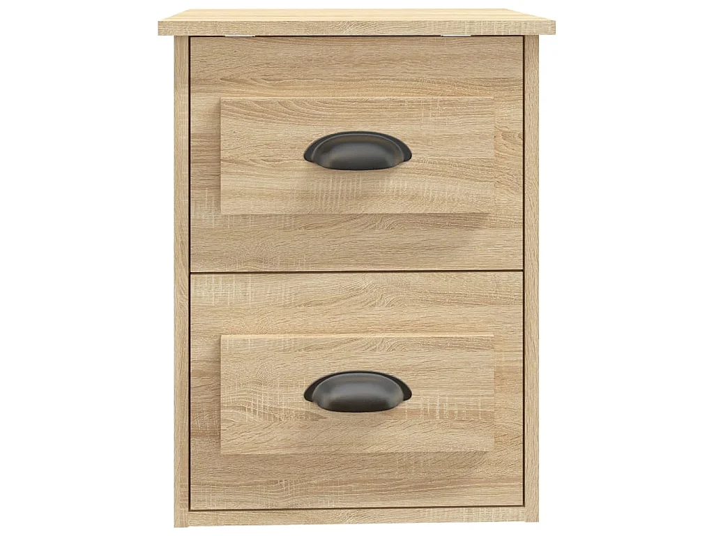 Table de chevet murale chêne sonoma 41,5x36x53 cm