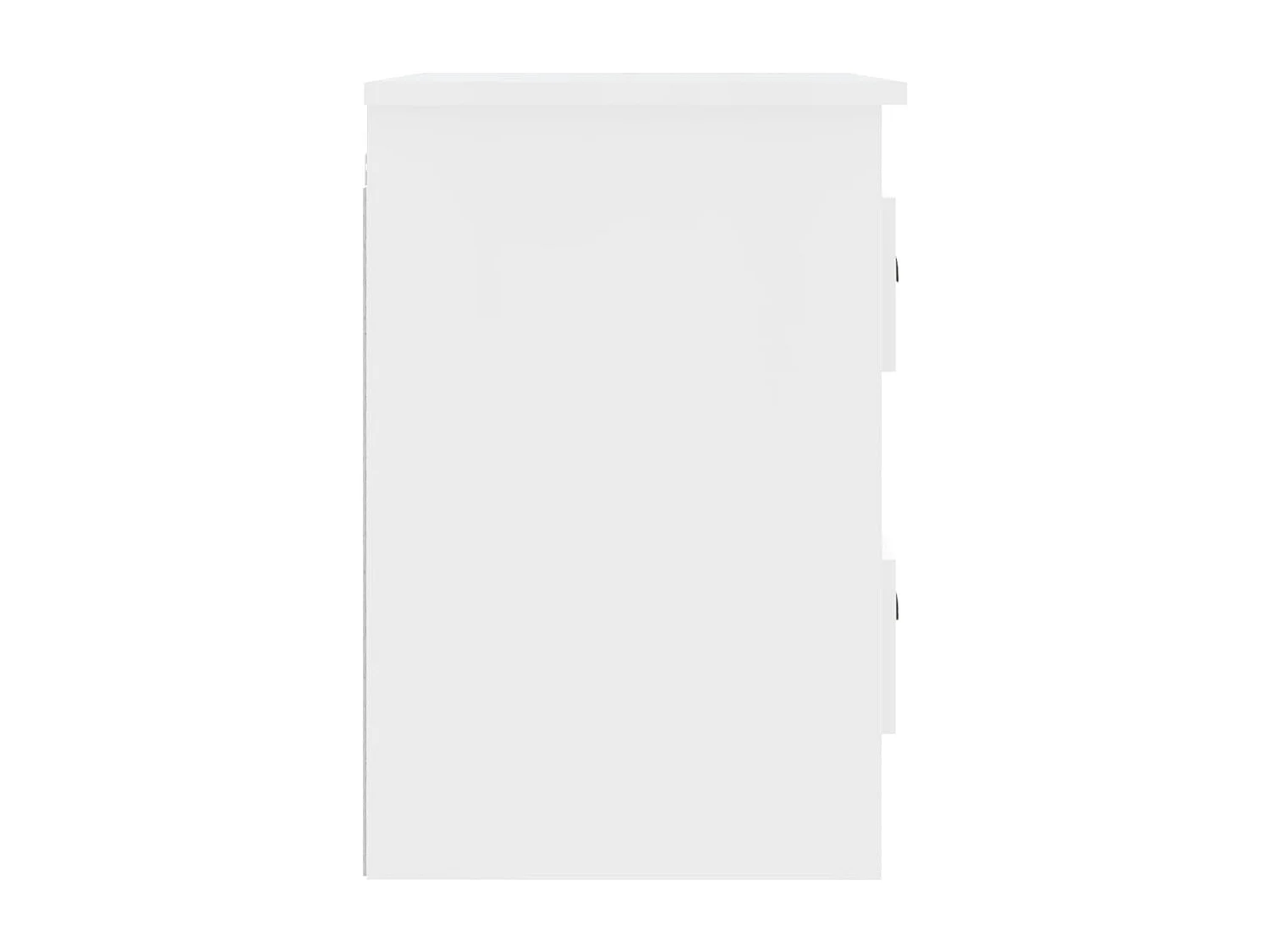 Tables de chevet murales 2 pcs blanc brillant 41,5x36x53 cm