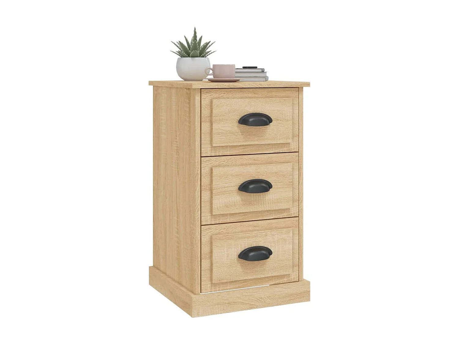 Table de chevet chêne sonoma 39x39x67 cm bois d'ingénierie