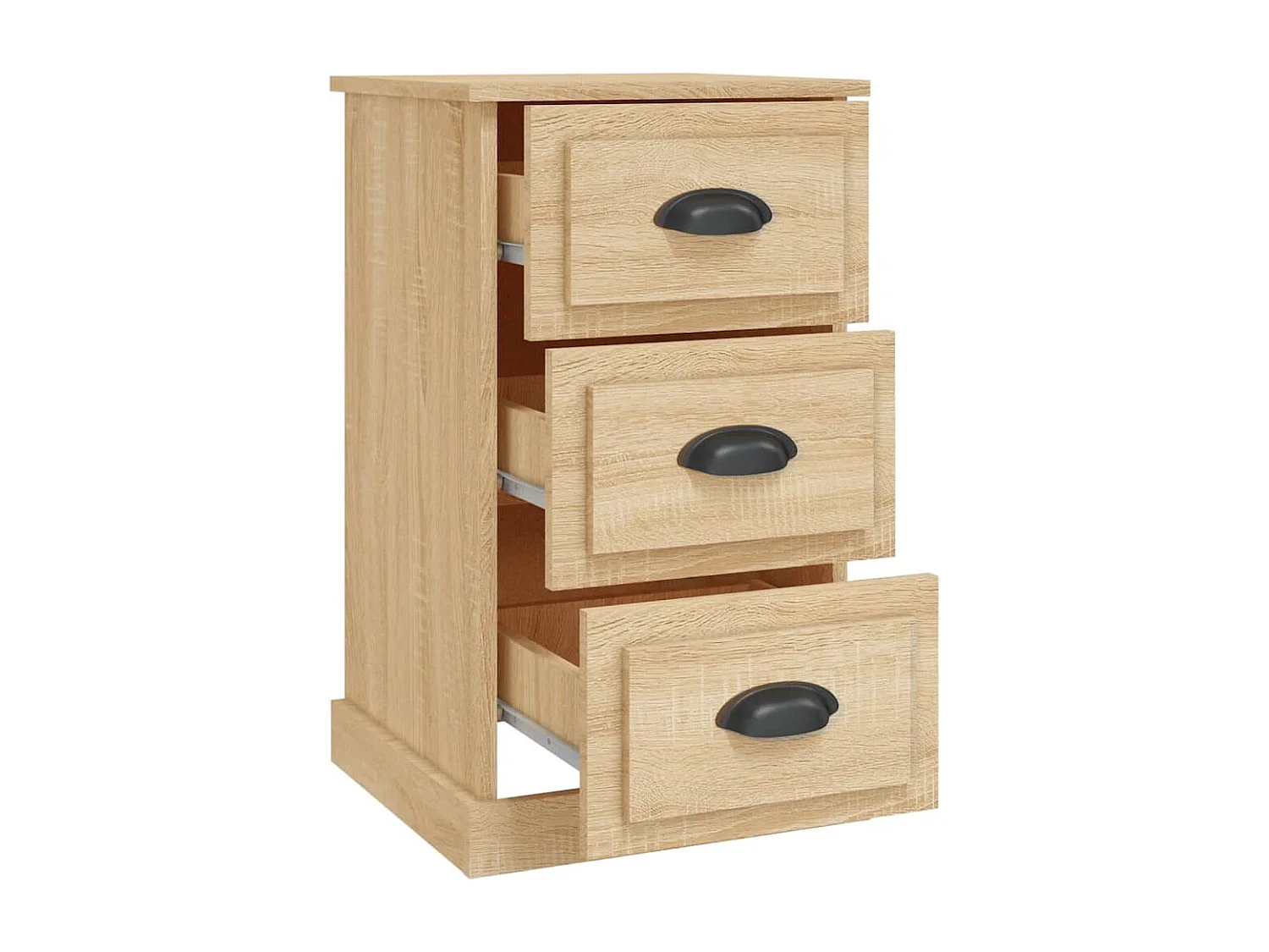 Table de chevet chêne sonoma 39x39x67 cm bois d'ingénierie