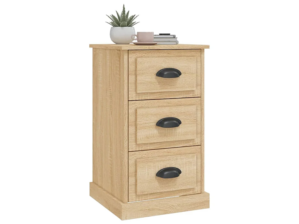 Comodino Rovere Sonoma 39x39x67 cm in Legno Multistrato