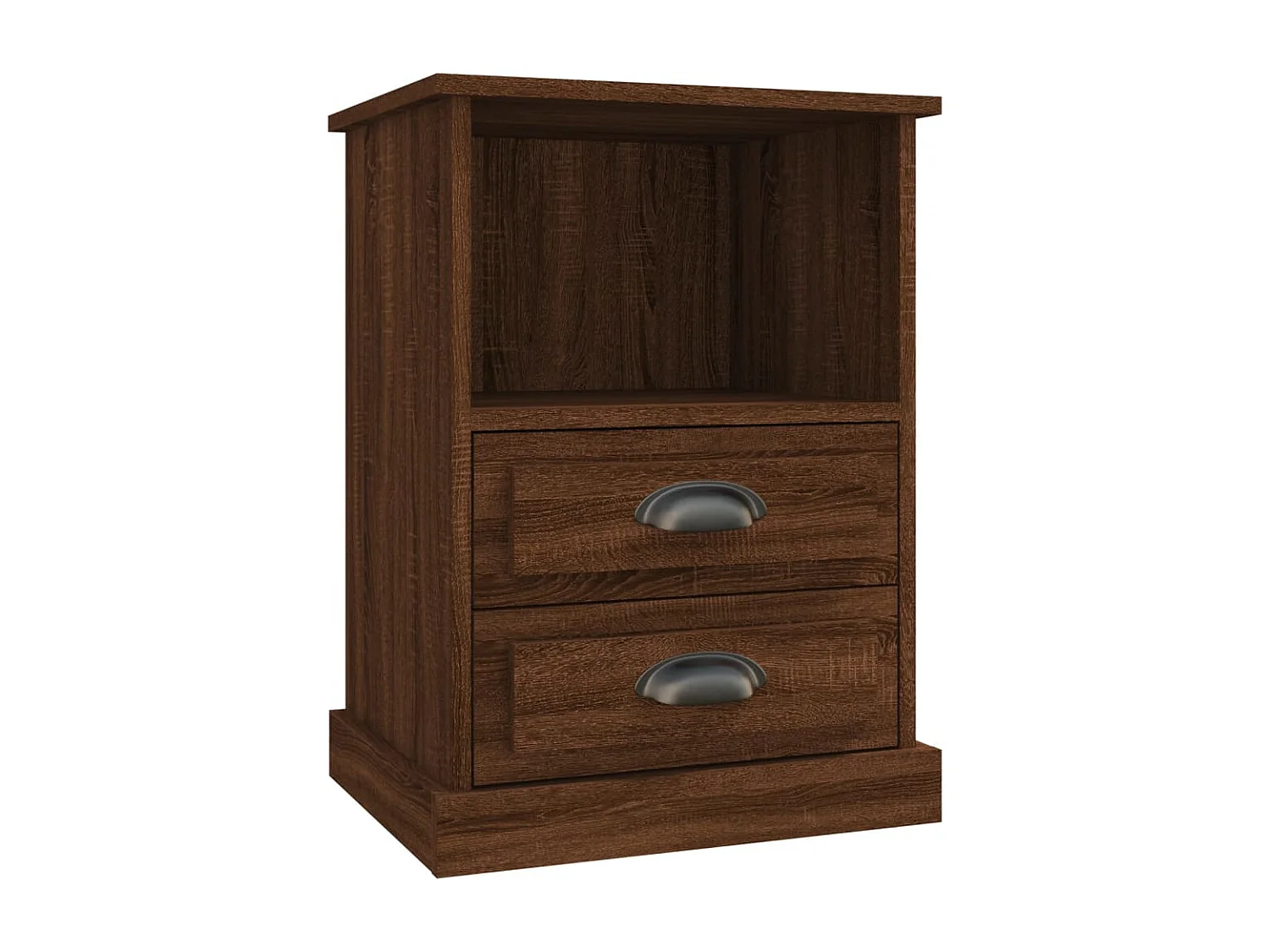 Mesas de cabeceira 2 pcs 43x36x60 cm cor carvalho castanho