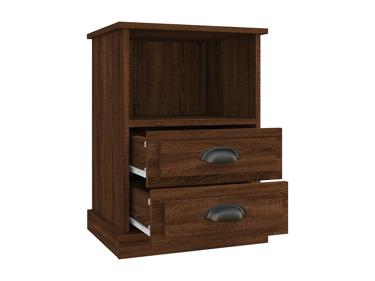 Mesas de cabeceira 2 pcs 43x36x60 cm cor carvalho castanho