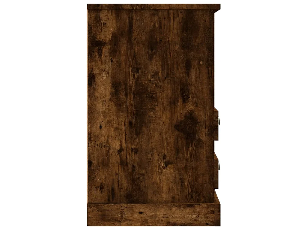 Table de chevet chêne fumé 43x36x60 cm